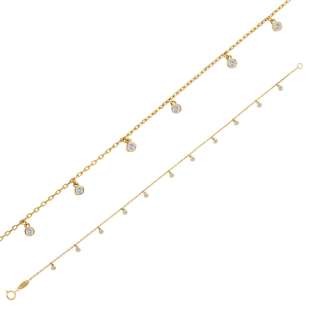 Armkette „Glistening Drops“ – 18Kt Gold