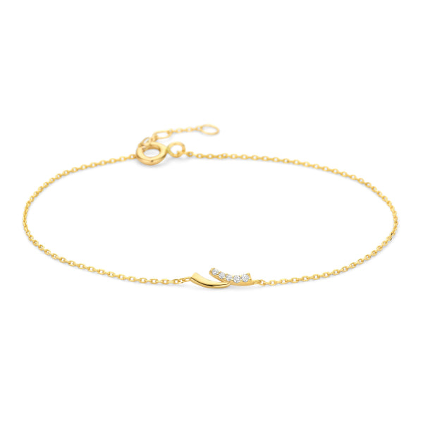 Armkette „Glistening Wave“ – 14Kt Gold
