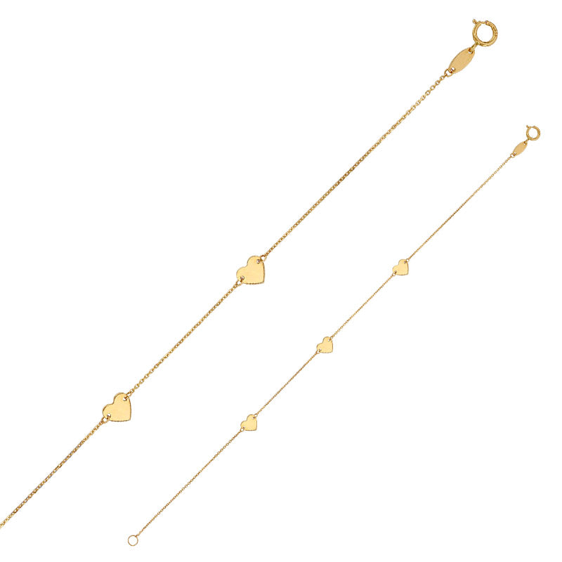Armkette „Heart Trilogy“ – 18Kt Gold
