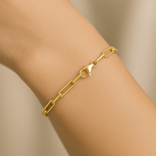 Armkette „Linear Bold“ – 8Kt Gold