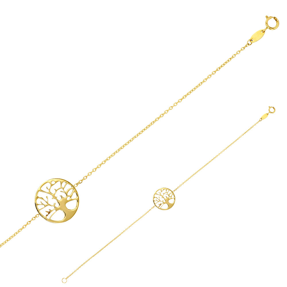 Armkette „Roots of Gold“ – aus 375er Gelbgold