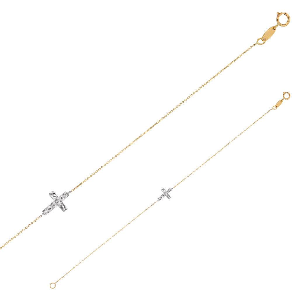 Armkette „Shimmering Faith“ – aus 375er Gold