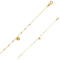Armkette „Textured Love“ – aus 375er Gelbgold