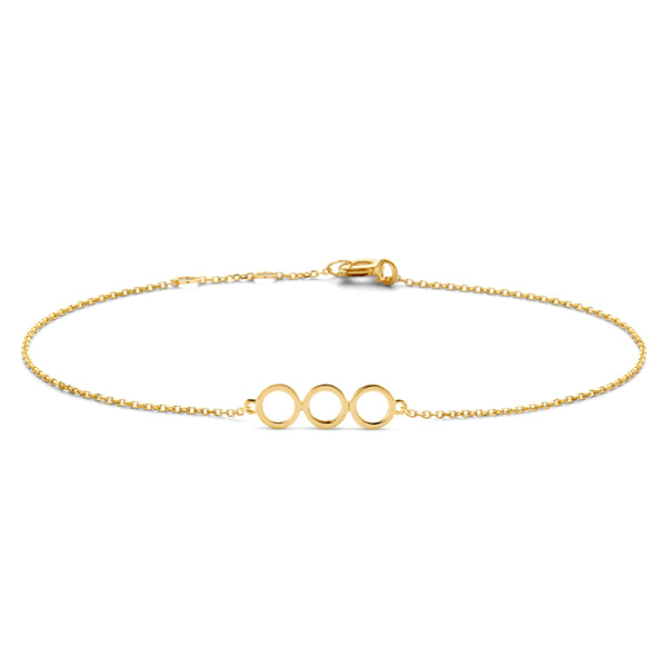 Armkette „Triple Aura“ – 14Kt Gold