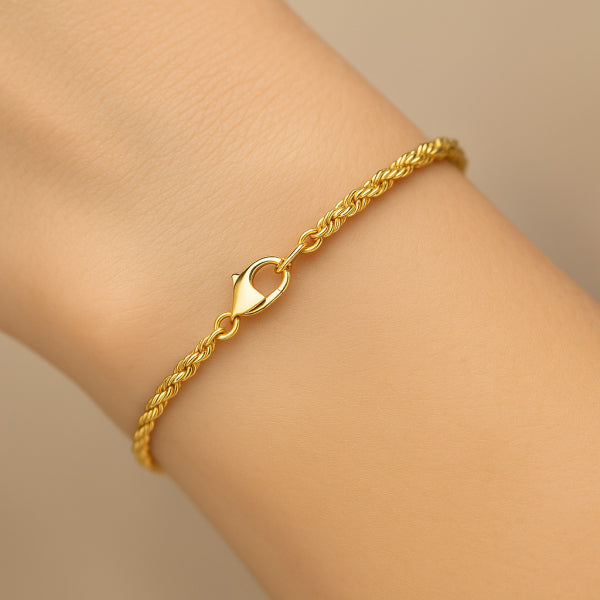 Armkette „Twisted Excellence“ – 14Kt Gold