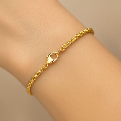 Armkette „Twisted Excellence“ – 14Kt Gold