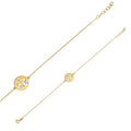 Armkette „Two-Tone Nature“ – aus 375er Gold