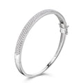 Armreif „Zenith Slim Sparkle“ – aus rhodiniertem 925er Sterling Silber
