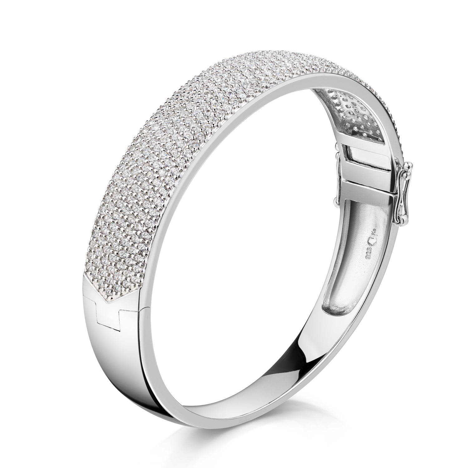 Armreif „Zenith Stellar“ – aus rhodiniertem 925er Sterling Silber