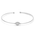 Armspange „Arctic Orbit Minimalist“ – aus rhodiniertem 925er Sterling Silber
