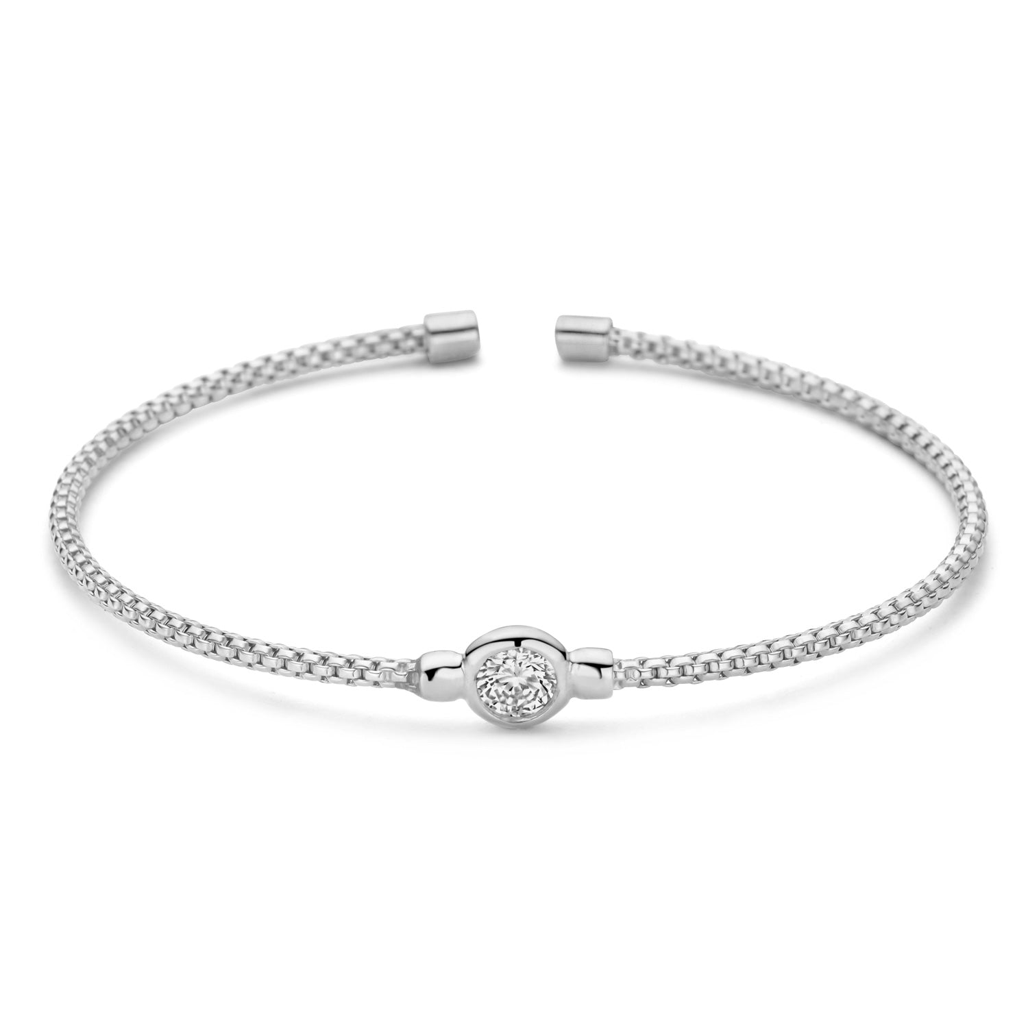 Armspange „Arctic Orbiter“ – aus rhodiniertem 925er Sterling Silber