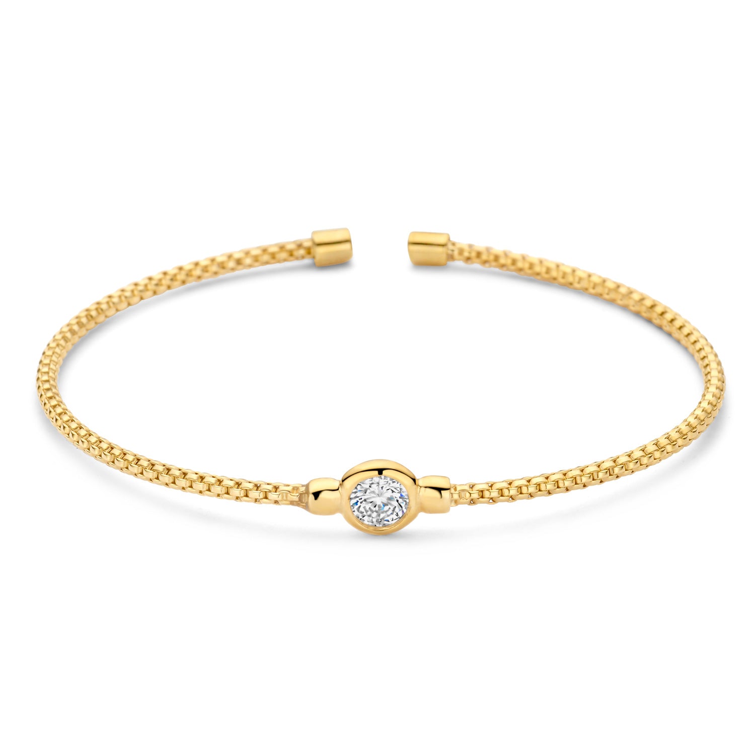 Armspange „Orbiter Solitaire“ – aus vergoldetem 925er Sterling Silber