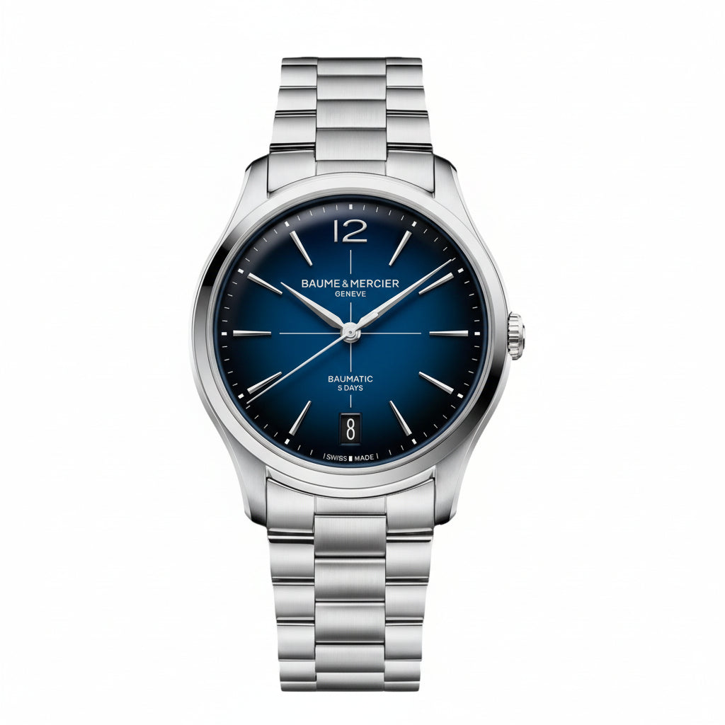 BAUME & MERCIER CLIFTON BAUMATIC – BLUE GRADIENT STEEL