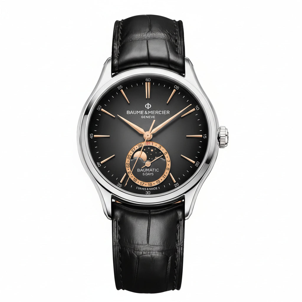 BAUME & MERCIER CLIFTON BAUMATIC – MOONPHASE & DATE