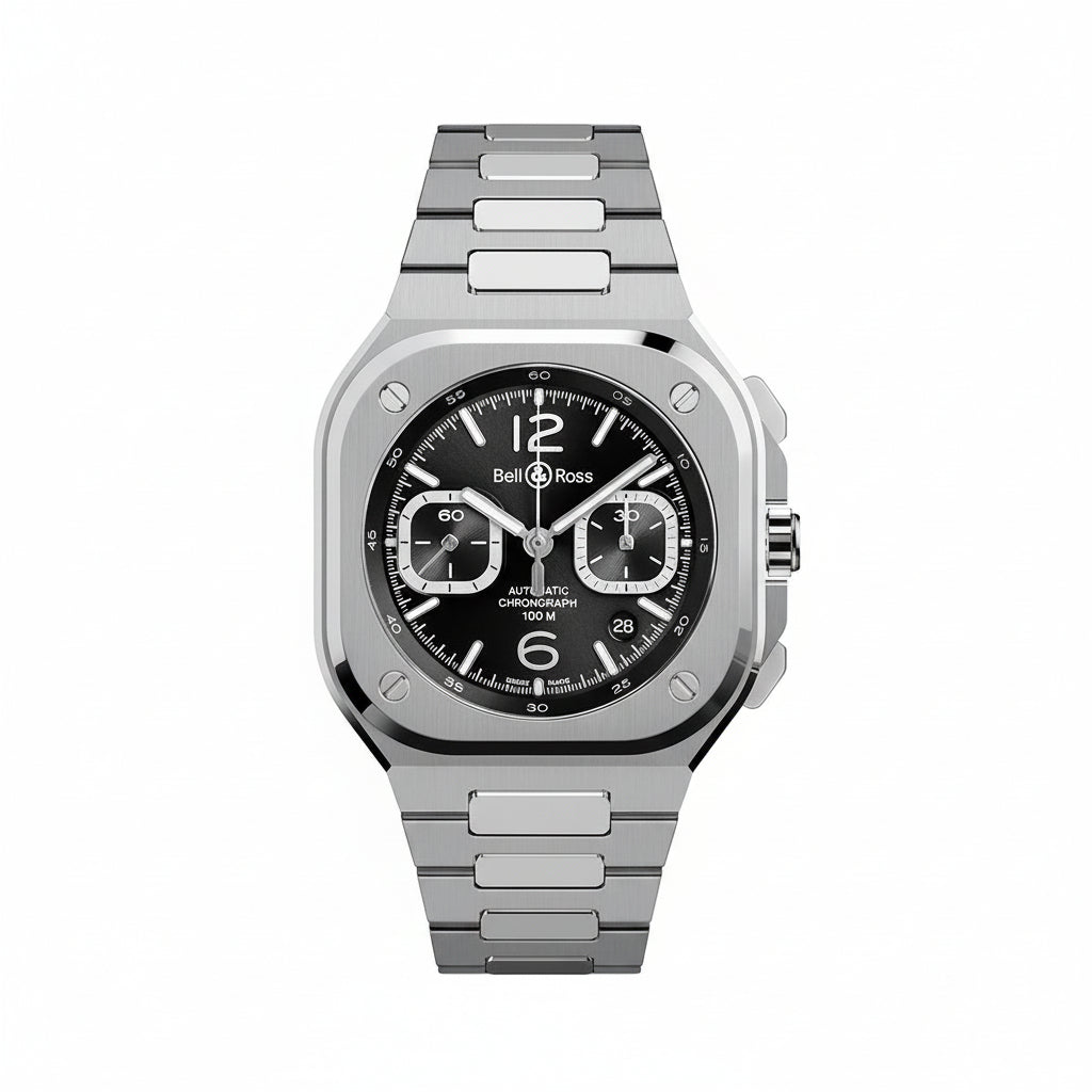 BELL & ROSS CHRONO – BLACK STEEL ARCHITECTURE