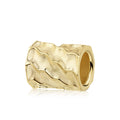 Bead-Spacer „Organic Wave“ – 5 Milliemes vergoldetes 925er Sterling Silber