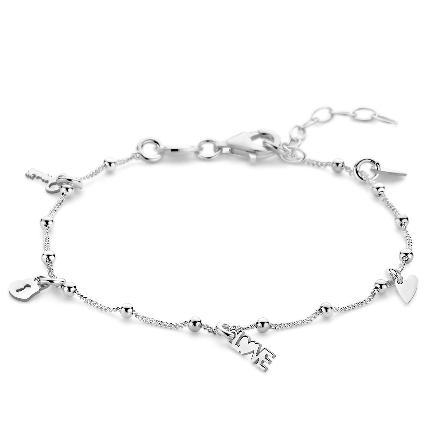Bettelarmband „Arctic Love Story“ – aus rhodiniertem 925er Sterling Silber