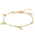 Bettelarmband „Love Story“ – aus vergoldetem 925er Sterling Silber