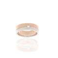 Bicolor-Ring „Pure Harmony“ – 14k Rot- & Weißgold mit Brillant