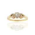 Brillant-Ring „Golden Flora“ – 750er Gelbgold (18Kt) mit 0,45 ct