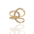 Brillant-Ring „Infinite Loops“ – 585er Roségold mit 0,47ct Diamanten