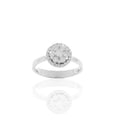Brillant-Ring „Majestic Flower“ – 590er Weißgold mit 0,76 ct Diamanten