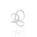 Brillant-Ring „Silver Loops“ – 590er Weißgold mit 0,64 ct Diamanten