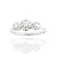 Brillant-Ring „Trinity of Light“ – 760er Weißgold mit 0,61 ct Diamanten