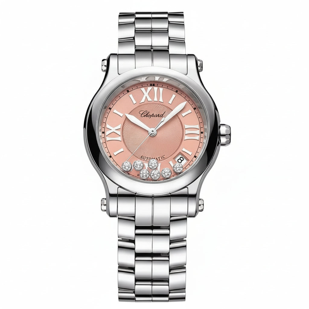 CHOPARD HAPPY SPORT AUTOMATIC – SALMON STEEL EDITION