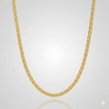 Dreifach geflochtene Zopfkette 1,4 mm – 333er Gelbgold