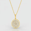 Collier „Celestial Mandala“ – 585er Gelbgold mit 33 Zirkonia