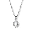 Collier „Crystal Halo“ – aus 925 Sterling Silber