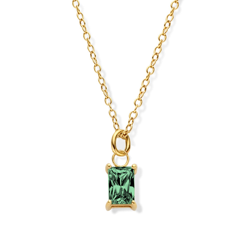 Collier „Emerald Glow“ – aus 925 Sterling Silber