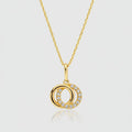Collier „Eternal Bond“ – 585er Gelbgold mit 14 Zirkonia