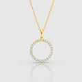 Collier „Eternal Circle“ – 585er Gelbgold mit 26 Zirkonia