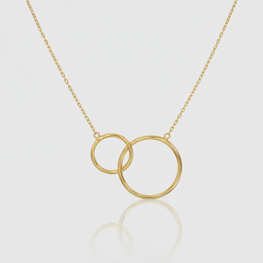 Collier „Eternal Circles“ – 18k Gelbgold (750)