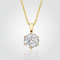 Collier „Everlasting Glow“ – 585er Gelbgold mit 6mm Zirkonia