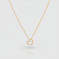 Collier „Filigree Heart“ – 375er Gelbgold mit Zirkonia