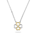 Collier „Four Hearts Clover“ – aus 925 Sterling Silber