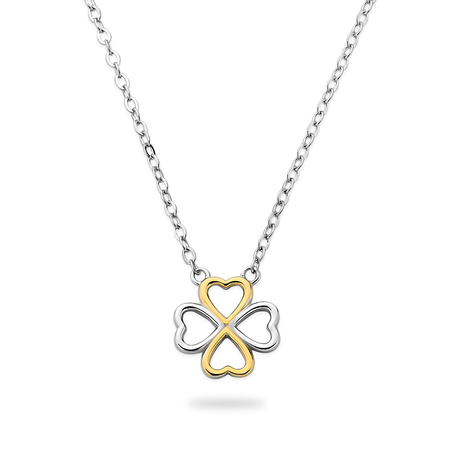 Collier „Four Hearts Clover“ – aus 925 Sterling Silber