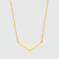 Collier „Geometric Chevron“ – 585er Gelbgold (14Kt)