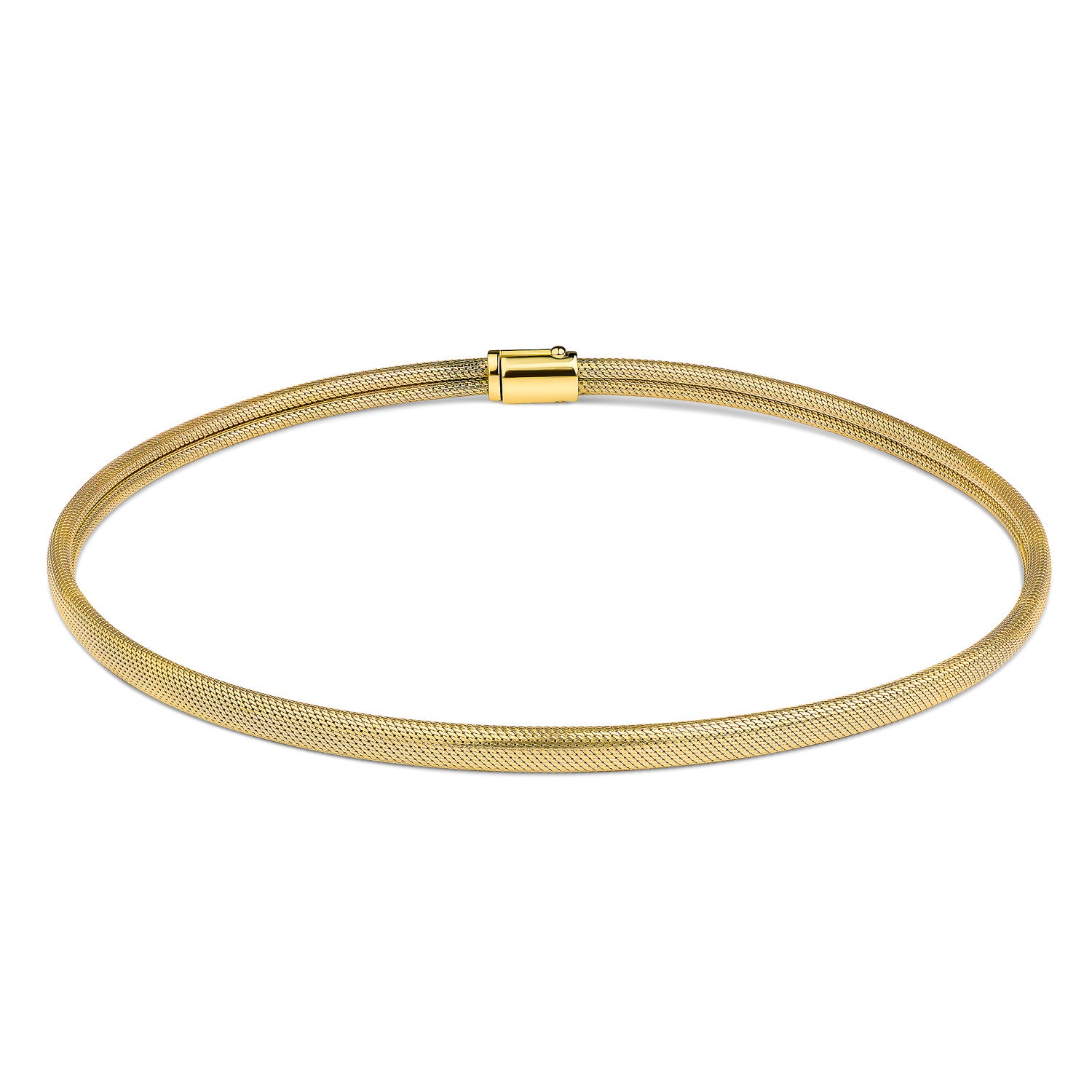 Collier „Gold Mesh“ – 10 Milliemes vergoldet aus 925 Sterling Silber