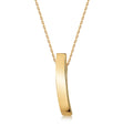 Collier „Golden Arc“ – aus 925 Sterling Silber