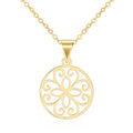 Collier „Golden Bloom“ – aus 925 Sterling Silber