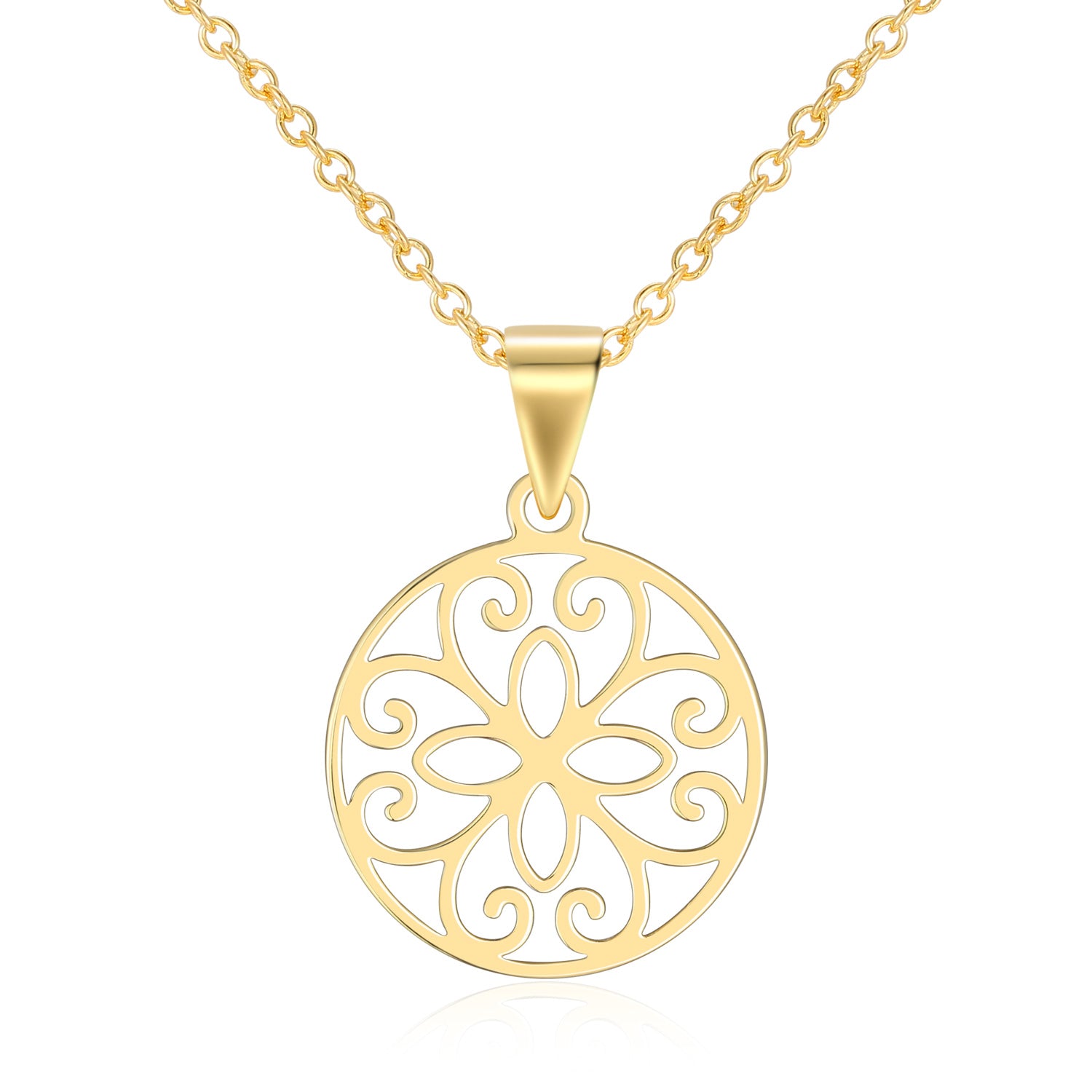 Collier „Golden Bloom“ – aus 925 Sterling Silber