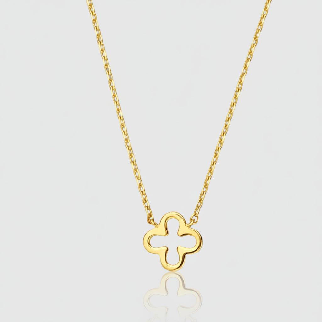 Collier „Golden Clover“ – 585er Gelbgold (14Kt)