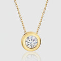 Collier „Golden Orbit“ – 333er Gelbgold mit 5mm Zirkonia