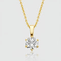 Collier „Graceful Glow“ – 585er Gelbgold mit 4mm Zirkonia