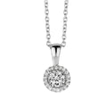 Collier „Grand Halo“ – aus 925 Sterling Silber