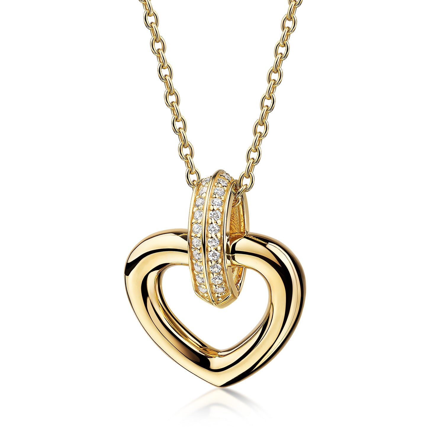 Collier „Grand Heart“ – aus 925 Silber